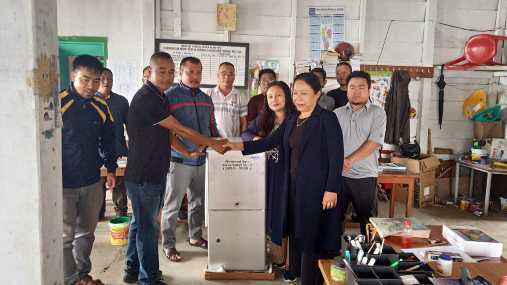 Village Council donated water cooler for Siaha Vaihpi Primay School